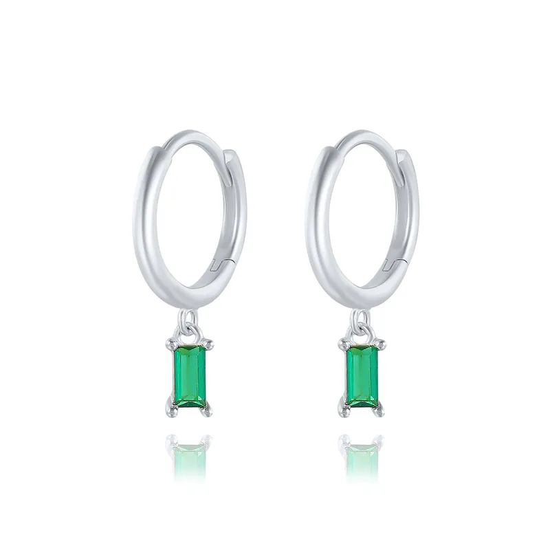 Chic et Élégantes Boucles d'Oreilles Carrées avec Zircone - Lauren