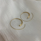 Gouden Spiraal Hoop Oorbellen - Fiona