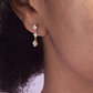 Gouden Bloem Charms Dangle Oorbellen - Jennifer