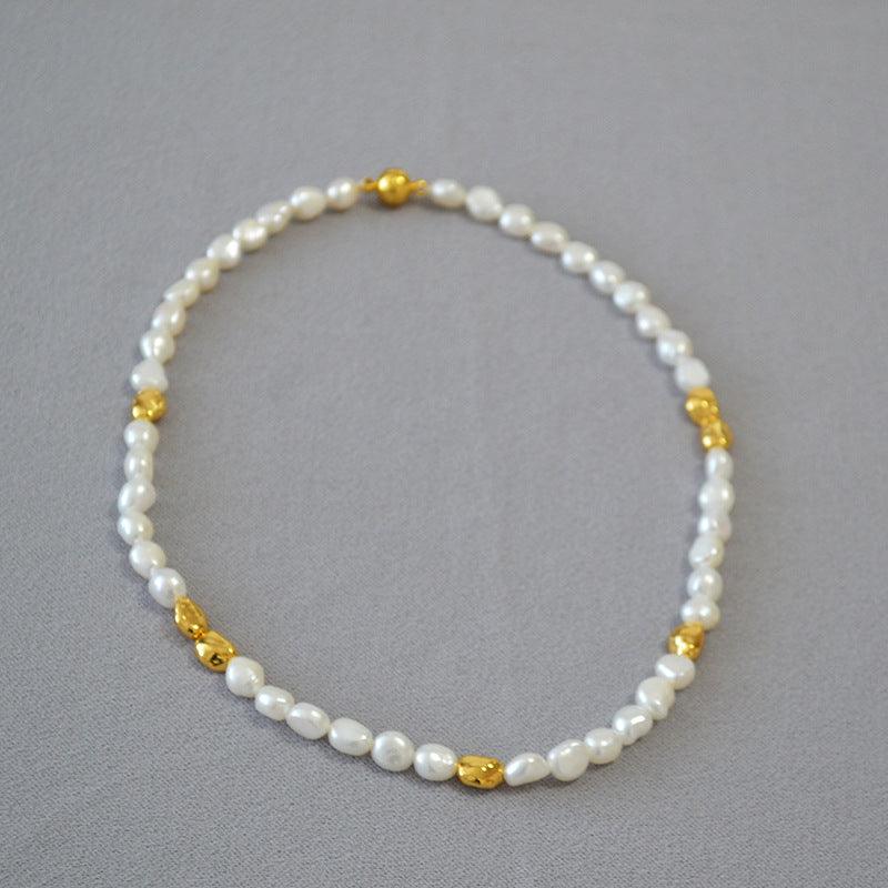 Elegante Onregelmatige Barokparelketting - Jantine voor een unieke stijl