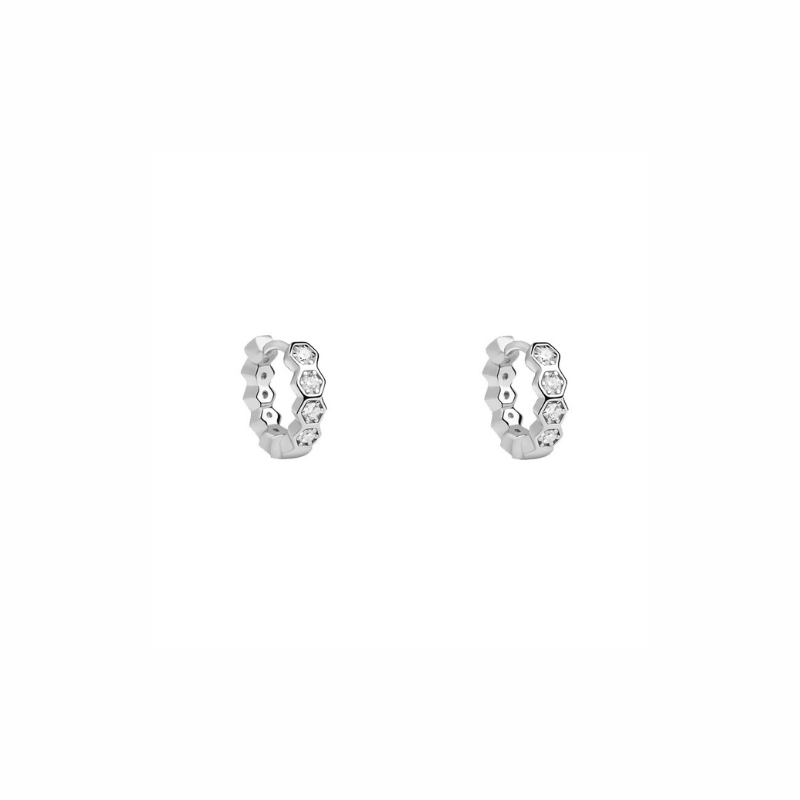 Elegante Zeshoekige Hoop Oorbellen Goud - Eva