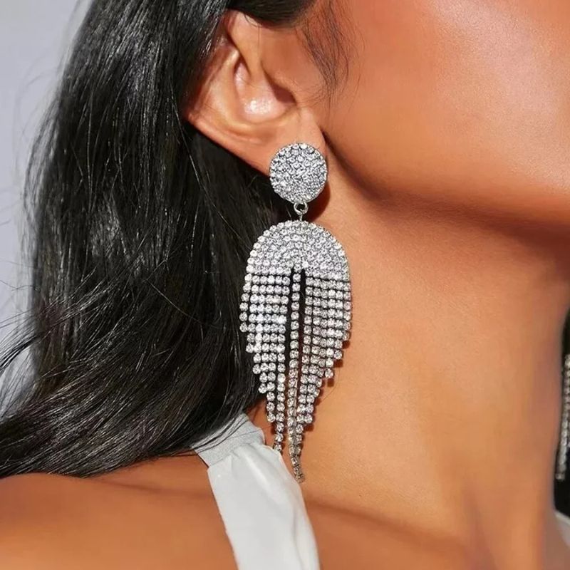 Oorbellen met Strass en Kwastjes - Malia