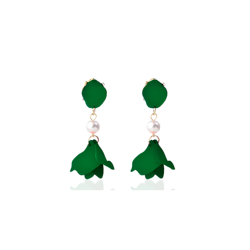 Elegante Dame Serenade Parel Oorbellen met Goudverguld Detail