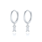 Chic et Élégantes Boucles d'Oreilles Carrées avec Zircone - Lauren