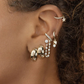 Elegant Chunky Ster Zircon Hoop Oorbellen - Angela voor een stijlvolle uitstraling