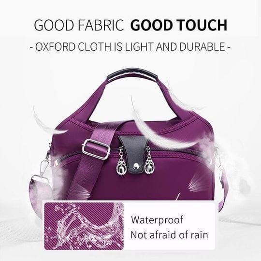 Flexura™ | Waterafstotende Nylon Schoudertas Met Meerdere Vakken en Verstelbare Riem