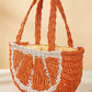 Schattige feestdagenfruit-geweven tas