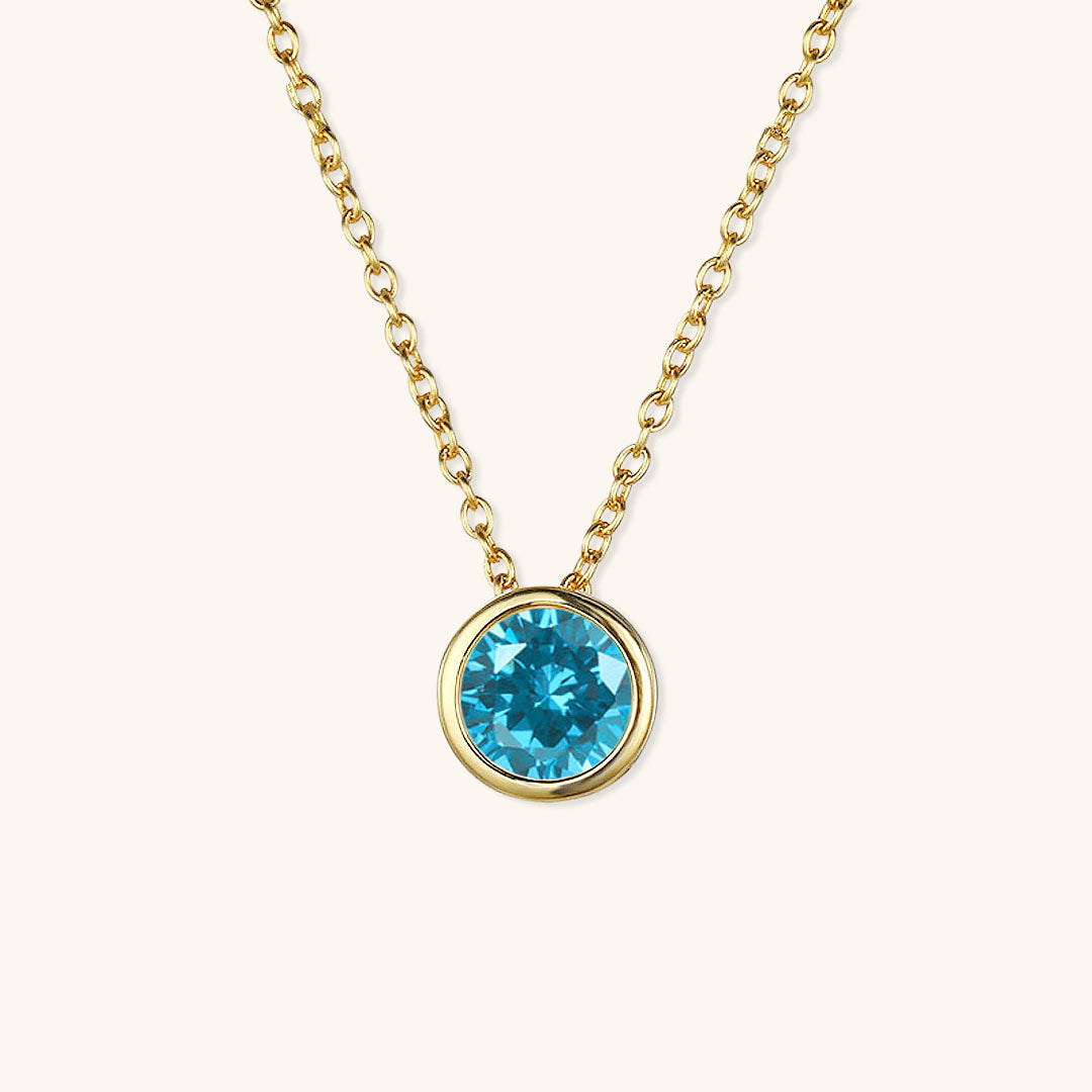 Elegante Geboortesteen Ketting - Amelia für personalisierte Geburtstagsgeschenke