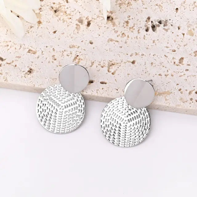 Schattige Oorbellen Goud/Zilver met een Maansfeer