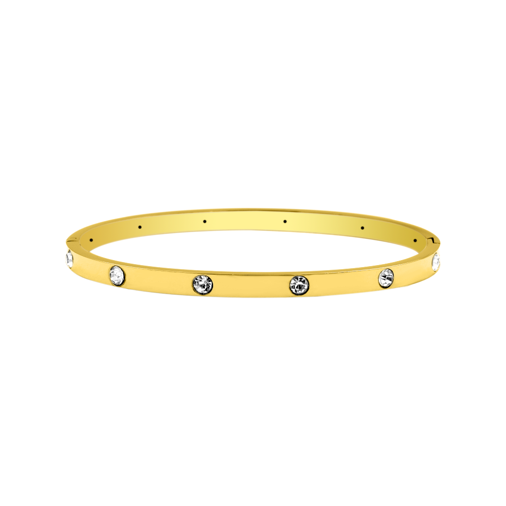 Elegante Dunne Armband met Steentjes – Subtiele Luxe voor Elke Dag