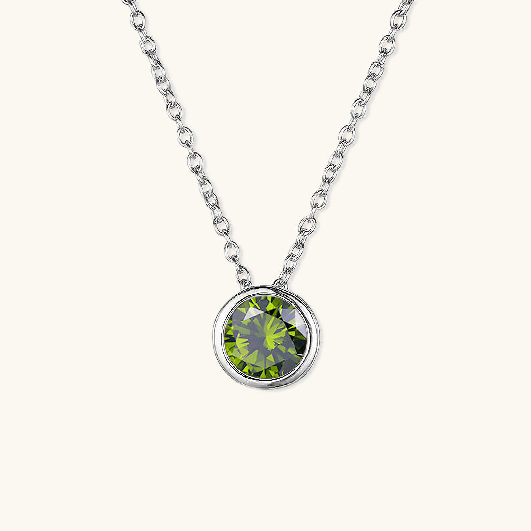 Elegante Geboortesteen Ketting - Amelia für personalisierte Geburtstagsgeschenke