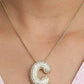 Elegante kettinkje met letter Pavé voor een unieke stijl