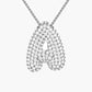 Elegante kettinkje met letter Pavé voor een unieke stijl