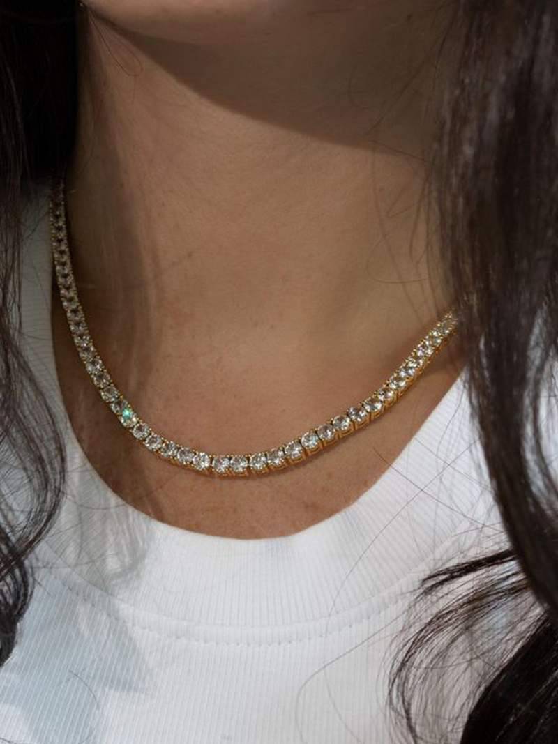 Choker tennisstijl modieus en elegant, voeg een verleidelijke charme toe aan je outfit