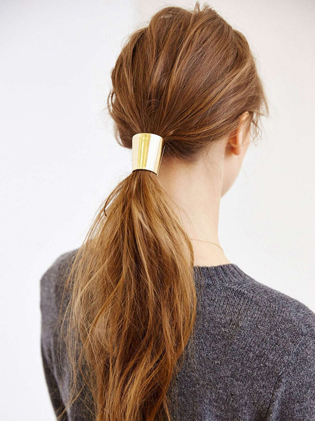 Elegante metalen haar-elastiek