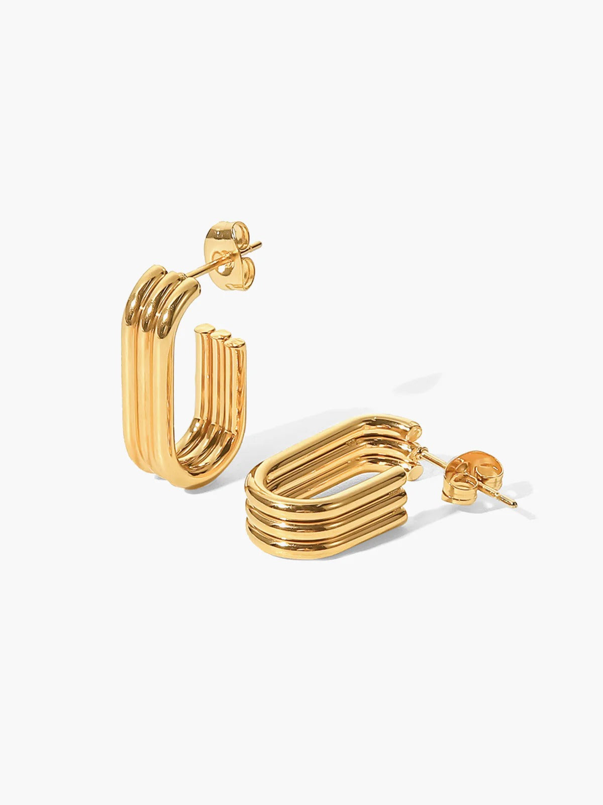 Elegant U-Hoop Oorbellen van Bellissima
