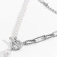 Zilveren Saturnus Schakelketting met Parel – Trendy Damesketting met Hanger