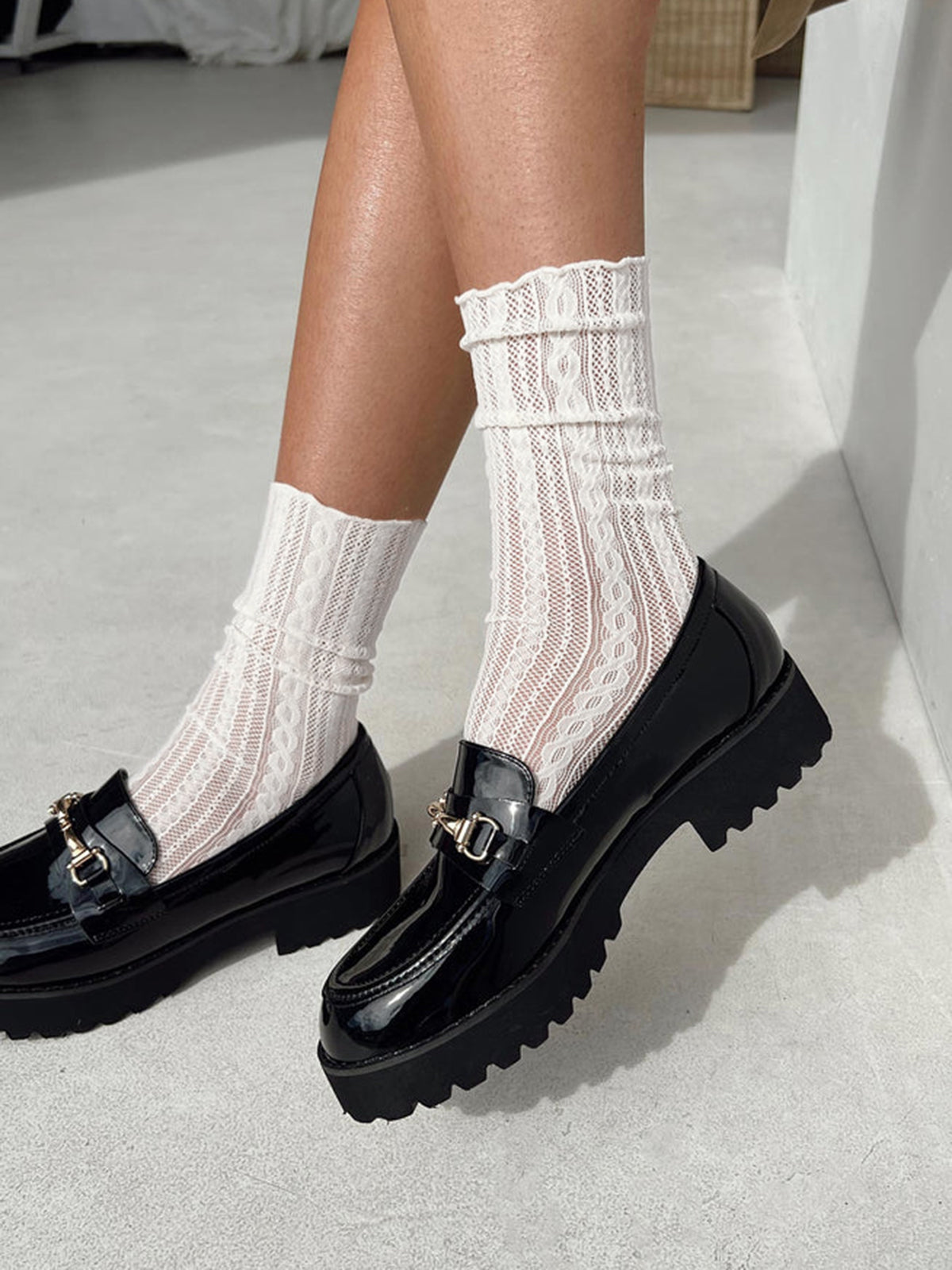 Chique kantenkousen voor elegante comfort