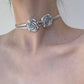 Elegante halsketting met dubbele roos details - verfijnde sieraden die uw liefde symboliseren