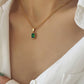 Lente Groene Hanger Ketting