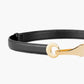 Leren Gouden Gesp Riem
