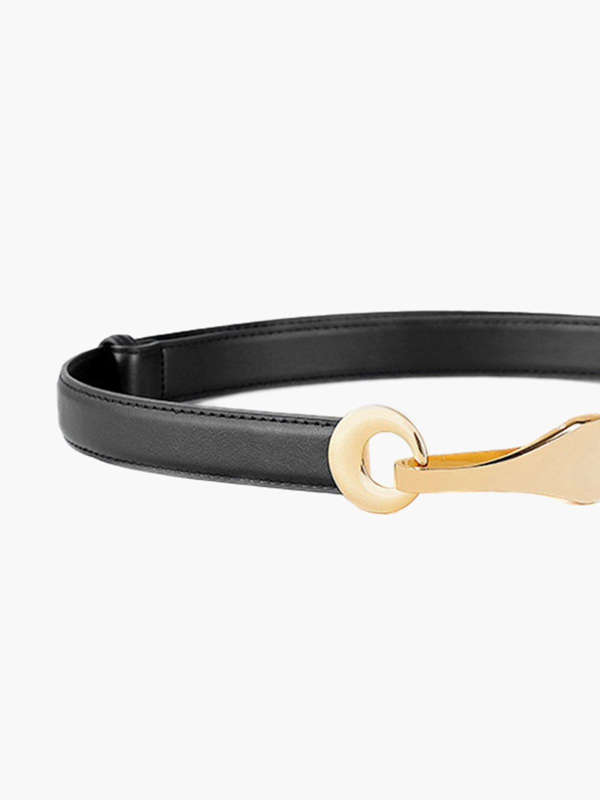Leren Gouden Gesp Riem