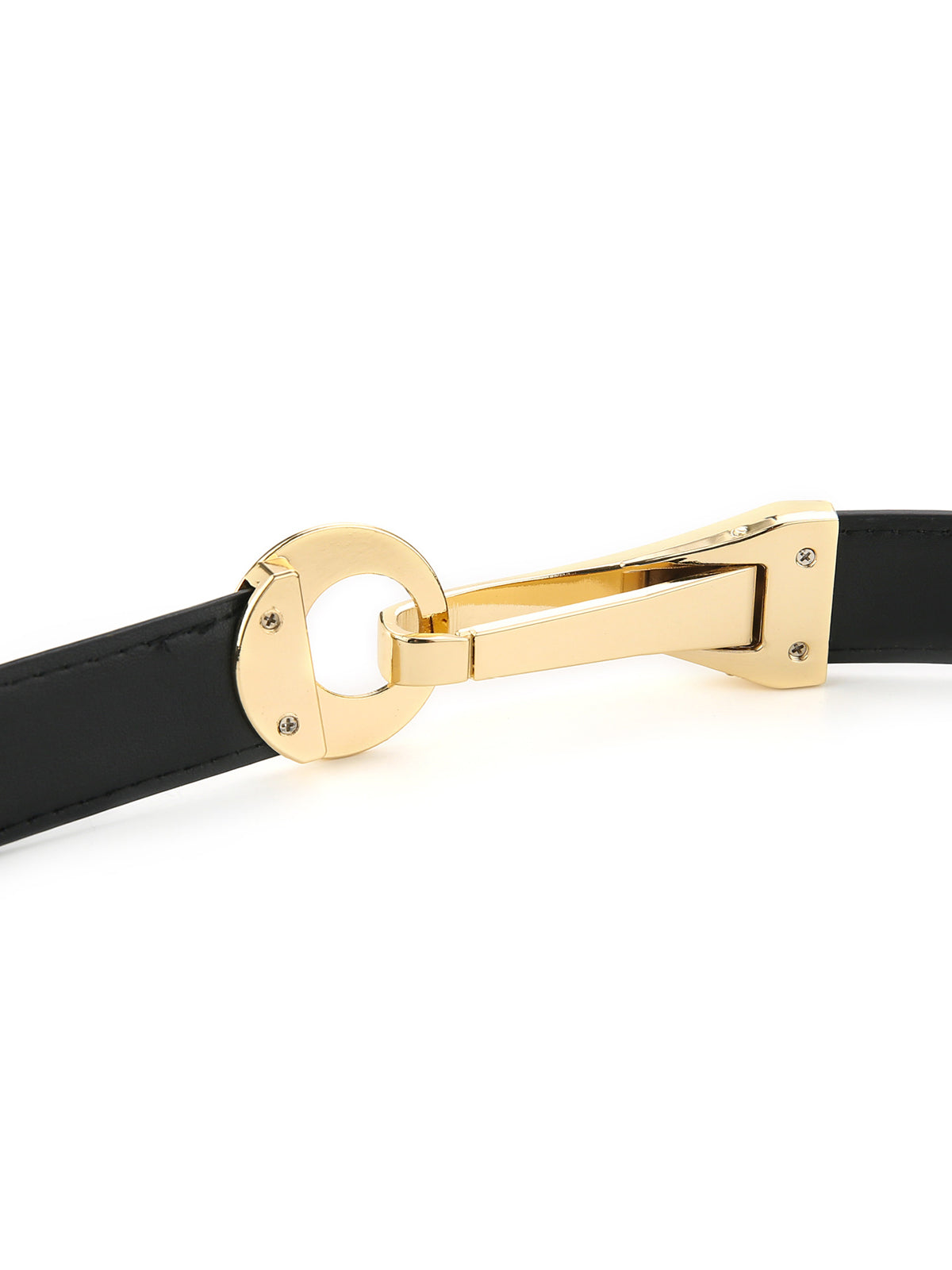 Leren Gouden Gesp Riem