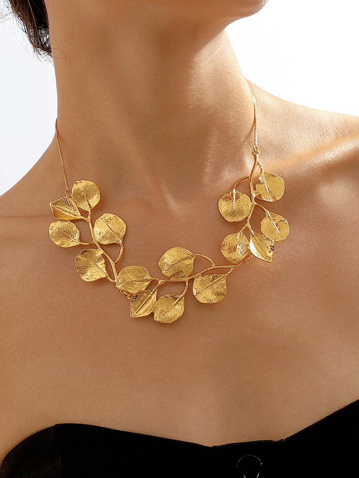 Elegante vintage legering bladketting - Tijdzaam en stijlvol accessoire