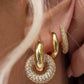 Gouden Oorringen met Dubbele Ring – Elegant & Tijdloos