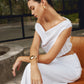Brede Goudkleurige Armband – Statement Cuff voor Dames