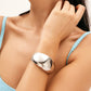Glanzende Effen Ringstijl Armband