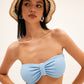Bucket hoedje met gestreept strohout voor een casual en elegante uitstraling