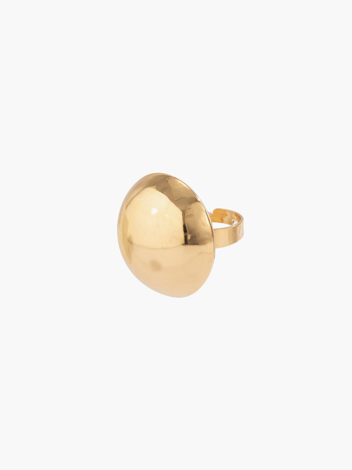 Stijlvolle geometrische halve bal ring voor een unieke uitstraling