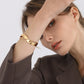Goudkleurige Damesarmband – Minimalistisch Dubbellaags Design