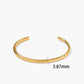 Elegante en verfijnde open goud armband