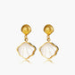 Elegante Gouden Parel- en Schelpenoorbellen voor een Tijdloze Look