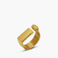 Elegant in eenvoud: geometrische gouden open ring