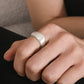 Elegante ovale geborstelde ring voor een strakke minimalistische uitstraling