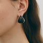 Elegante Bijoux Minuit Zwarte Onyx Oorbellen