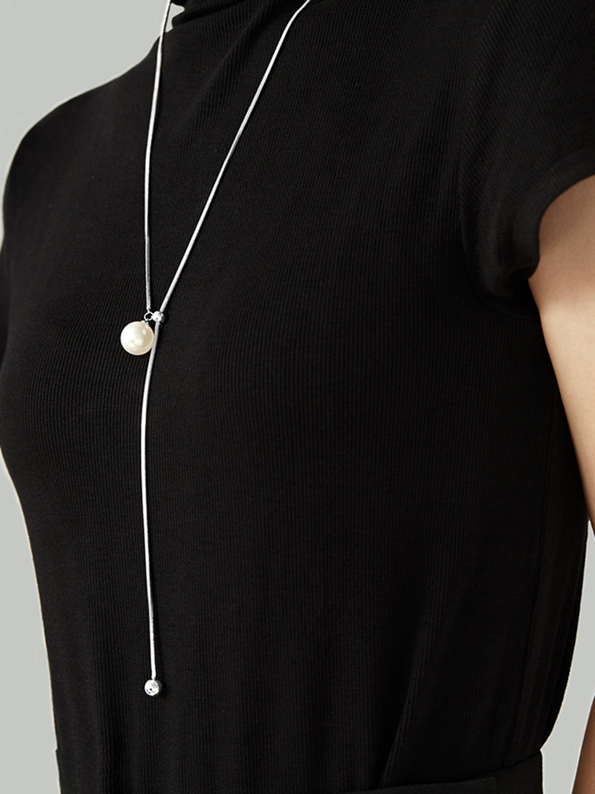 Elegante Parels Y-vormige Lariat Ketting voor een Chic en Tijdloze uitstraling