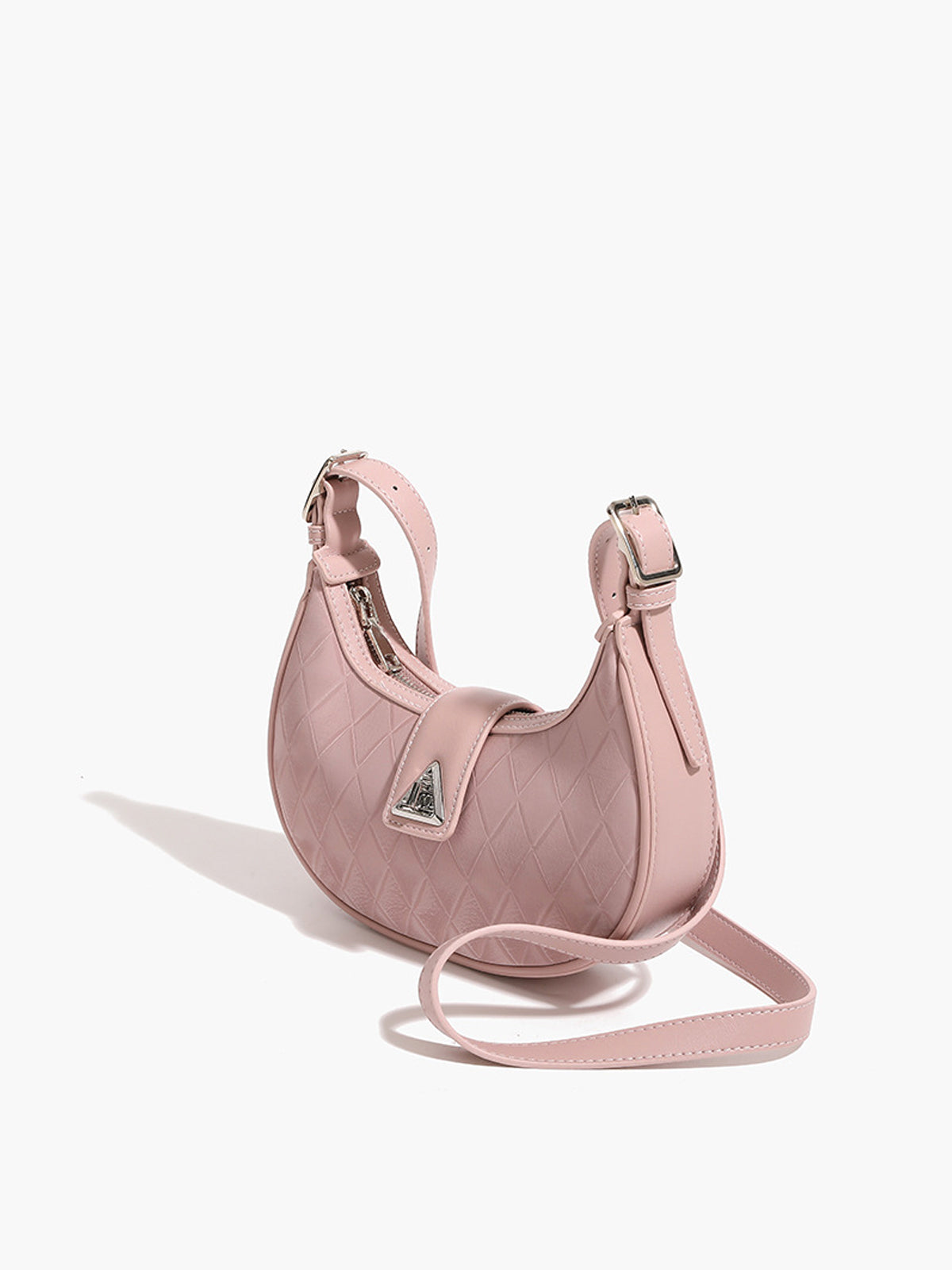 Verstelbare Strap Diamanten Halve Maan Tas