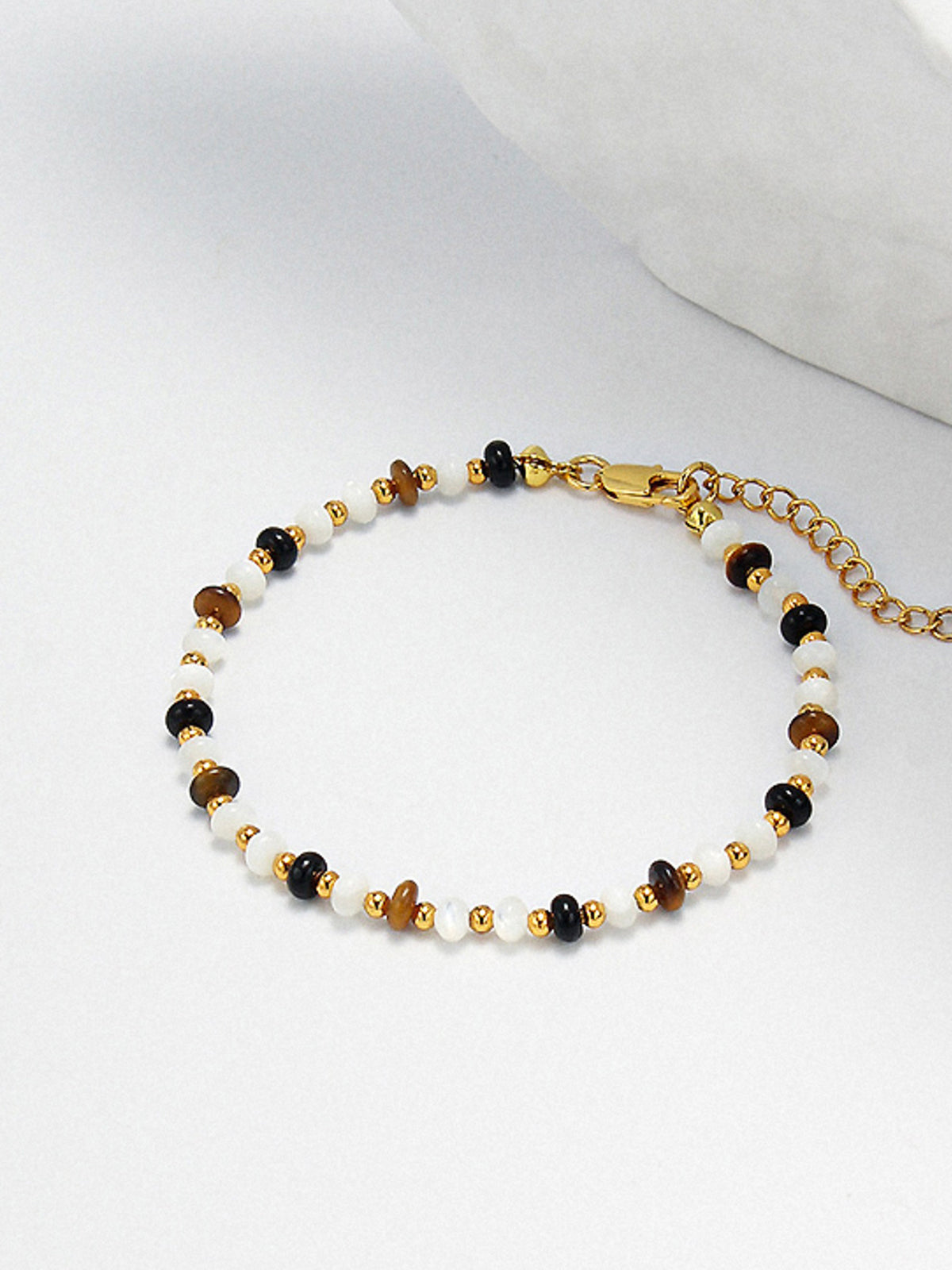 Adembenemende Tijgeroog Edelsteen Kralenarmband