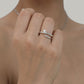 Opengewerkt ring met nep parels - Chique elegantie in één sieraad