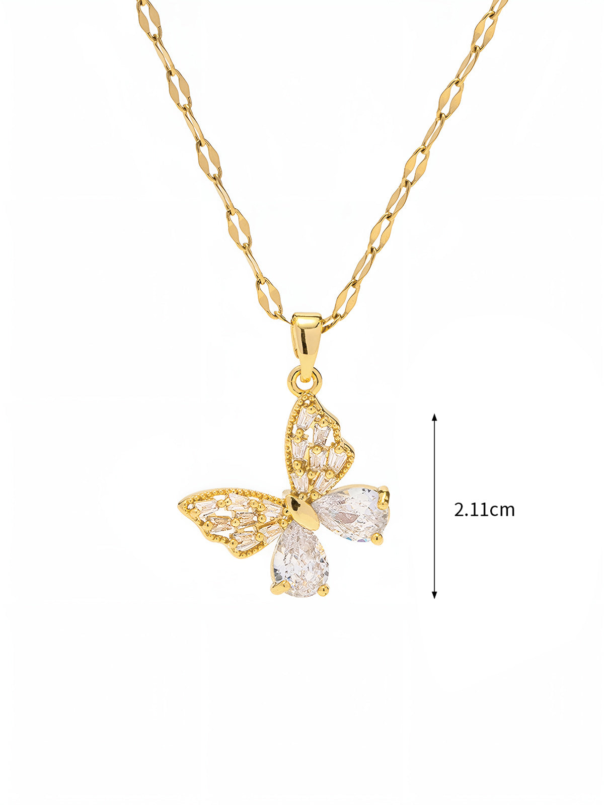 Gouden Stralende Vlinderketting