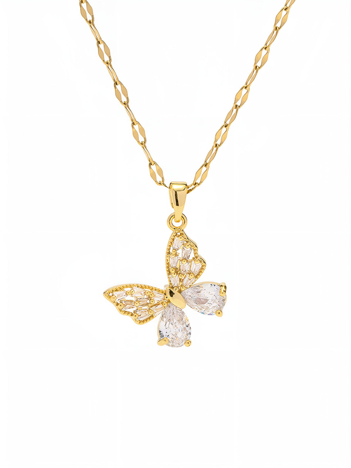 Gouden Stralende Vlinderketting