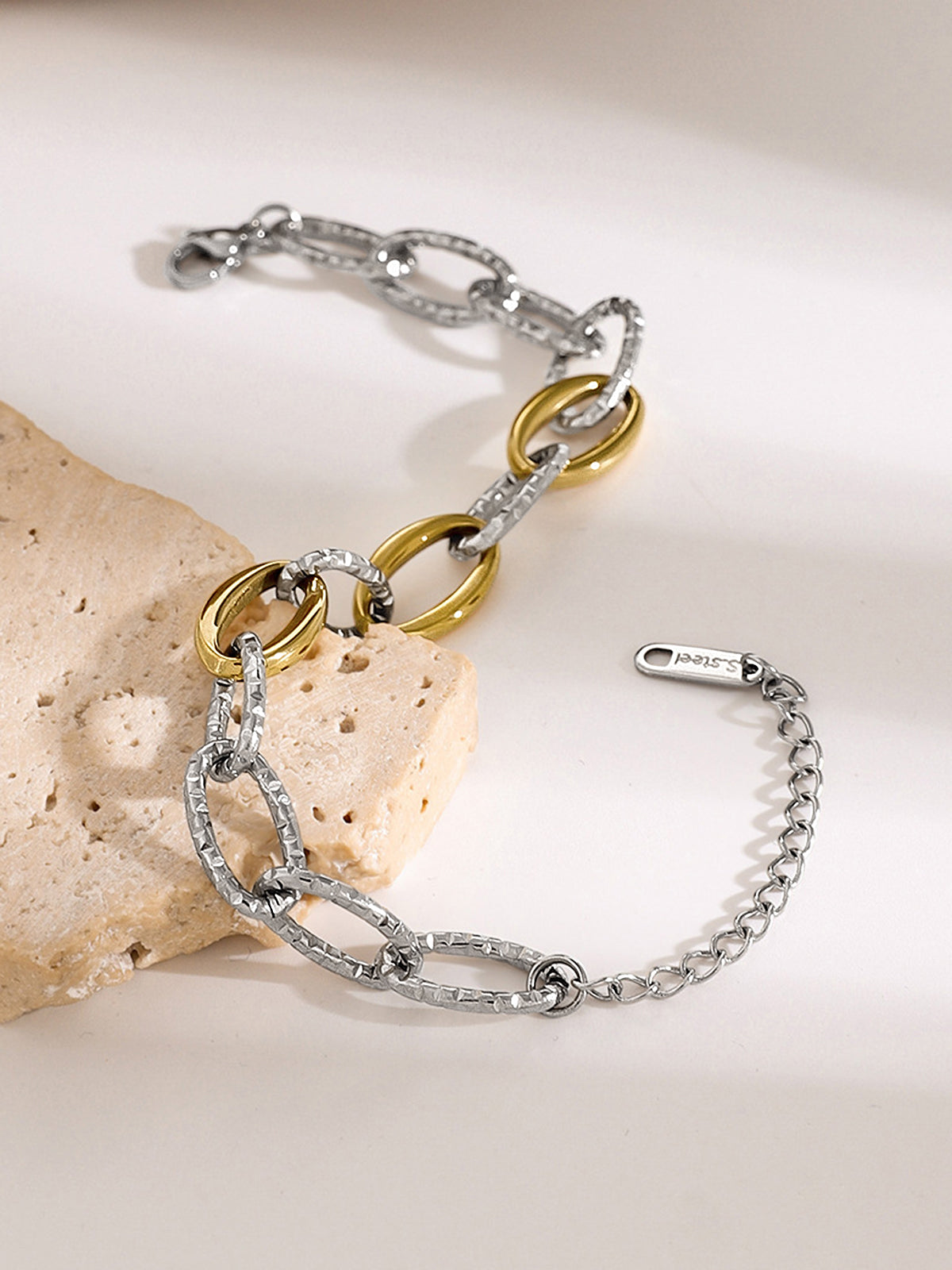 Gouden & Zilveren Schakelarmband