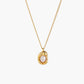 Gouden Decor Parels Pendant Halsketting