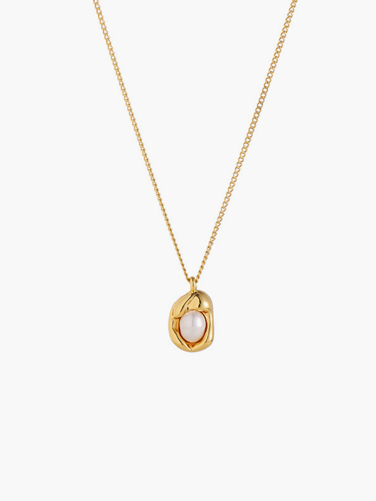 Gouden Decor Parels Pendant Halsketting
