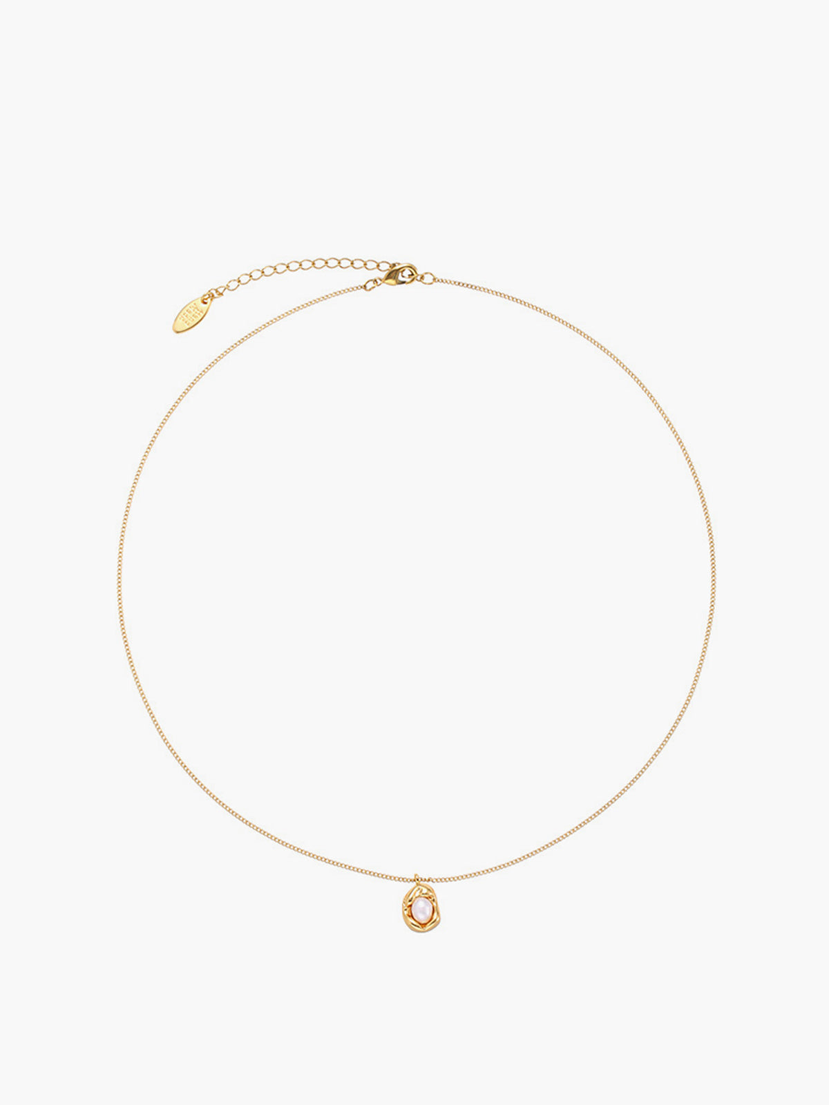 Gouden Decor Parels Pendant Halsketting