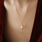 Gouden Decor Parels Pendant Halsketting